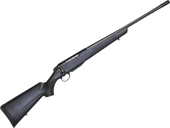 Picture of Tikka T3X Lite RoughTech Bolt Action Rifle - 300 Win Mag, 24.3" Fluted Threaded w/Brake, Black/Gray Roughtech Synthetic Stock, Standard Trigger, 3rds, No Sights