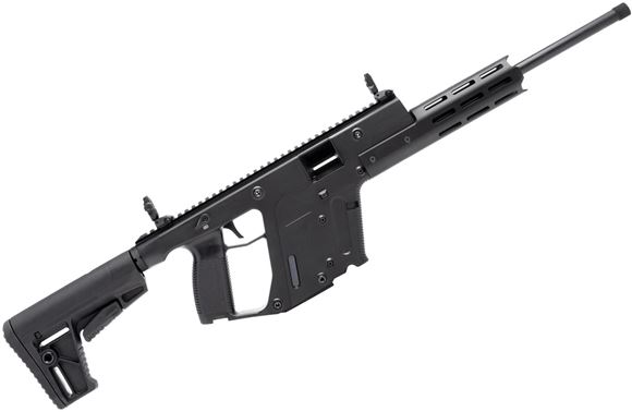 Picture of KRISS Vector CRB G2 Semi-Auto Rimfire Rifle - 22 LR, 16" Threaded Barrel, w/M-LOK Handguard, Black, M4 Stock Adaptor & Stock, 1x10rds, Front Flip up Sight & Rear Sights