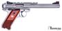 Picture of Used Ruger Semi Auto  Rimfire Pistol - Mark IV Hunter, 22LR, 6.88" BBL, Stainless Steel, Adjustable Rear Sight Hi Viz Front, 2 Magazines, Original Box, Excellent Condition