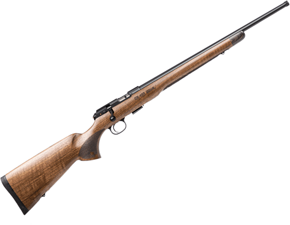 Picture of CZ 457 Royal Rimfire Bolt Action Rifle - 17 HMR, 20", Threaded, Cold Hammer Forged, Blued, Premium Checkered Walnut Stock, Adjustable Trigger, 5rds