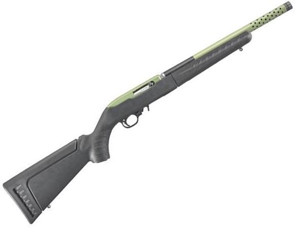 Picture of Ruger 21155 10/22 Takedown Lite Semi-Auto Rifle 22 LR, 16.12" Bbl 10 Rnd, Black Syn Stock, Green Alloy Barrel