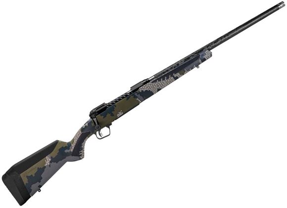 Picture of Savage 110 Ultralite Camo Bolt Action Rifle - 6.5 PRC, 24", Proof Carbon Wrapped Stainless Barrel, Melonite Black Receiver, Fluted Bolt, 5/8-24 w/ Cap, KUIU Verde2.0 Camo Synthetic Sporter Stock, Accutrigger, 4rds