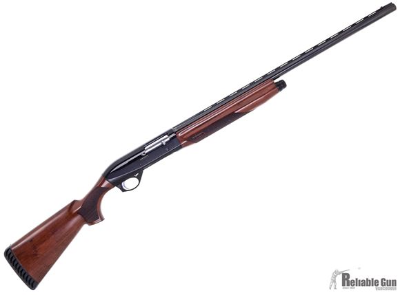 Picture of Used Benelli Montefeltro Semi-Auto Shotgun - 12Ga, 3", 28", Vented Rib, Blued, Satin Walnut Stock, 4rds, Red-Bar Front Sight, Modified Choke, Very Good Condition