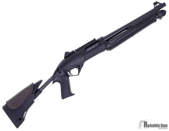 Picture of Used Benelli Super Nova Tactical Pump-Action 12Ga, 3-1/2" Chamber, 14" Barrel, Collapsible Pistol Grip Stock, 4rds, Ghost Ring Sights, Good Condition