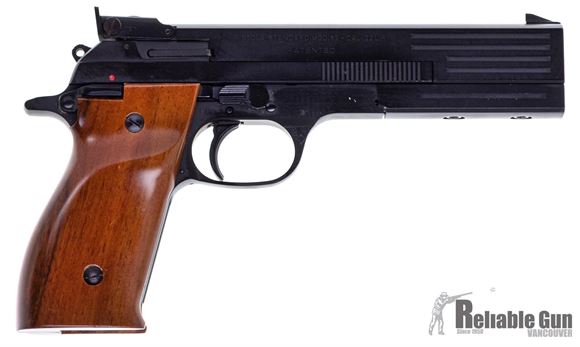 Picture of Used Beretta Model 89 Semi-Auto 22 LR, 6" Barrel, Right Hand Wood Grips With Thumb Rest, 2 Mags & Original Box, Very Good Condition