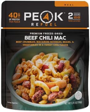 Picture of Peak Refuel Freeze Dried Meals - Beef Chili Mac Meal