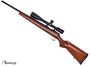 Picture of Used CZ 452 Varmint Bolt Action Rifle, 22 LR, 20" Blued Heavy Barrel, Bushnell Elite 3200 Tactical Scope 5-15 AO, Walnut Stock, 1 Mag, Very Good Condition