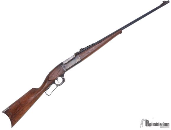 Picture of Used Savage 99 Lever Action Rifle, 303 Savage, 24'' Barrel w/Sights, Straight Grip Wood Stock w/Crack and Chipped on Top Of Tang,  Receiver is Pitted, Fair Condition