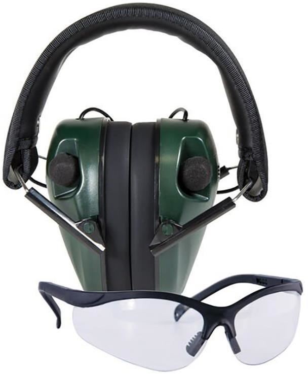 Caldwell Shooting Supplies Hearing And Eye Protection Set E Max Low Profile Electronic Hearing