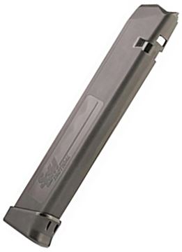 Picture of SGM Tactical Pistol Magazine - 9mm, 33rds Pinned to 10rds, Black, For Glock 17/34/19x