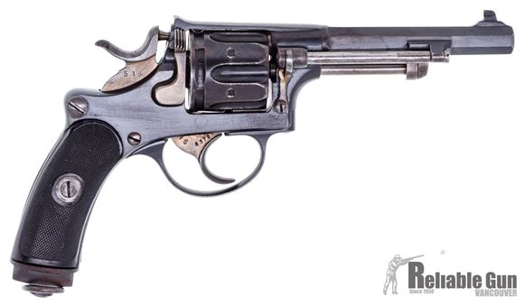 Picture of Used 1882 Swiss Ordanance Antique Single Action Revolver, 7.5 Swiss Revolver, 4.5" Octo Barrel, Landyard Loop, Serial Number 4516, Antique Status, Good Condition