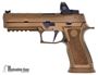 Picture of Used SIG SAUER P320 X-Five Striker Action Semi-Auto Pistol - 9mm, 5", Fiber Optic Front Sight, Romeo1 Red Dot, Cerakote Burnt Bronze, 4 Magazines, Original Box, Very Good Condition