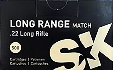 Picture of Lapua SK Rimfire Ammo - Long Range Match, 22 LR, 40Gr, Lead Round Nose, 500rds Brick, 1099 fps