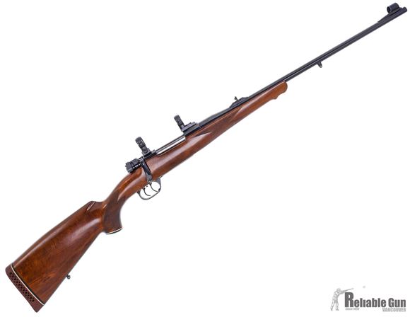 Picture of Used Voere Bolt Action Favorit-Compact, 7mm Rem Mag, 24'' w/Sights, Walnut Stock, Butter Knife Bolt Handle, Double Set trigger, Good Condition