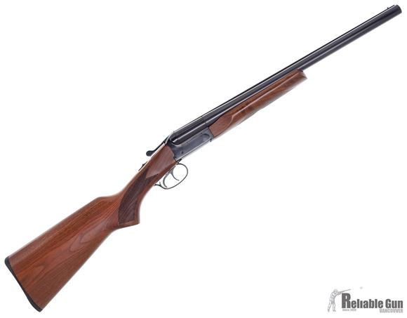 Picture of Used Stoeger IGA Coach Gun Side-by-Side Shotgun - 12Ga, 3", 20", Blued, Walnut Stock, Fixed (IC,M), Double Trigger, Excellent Condition