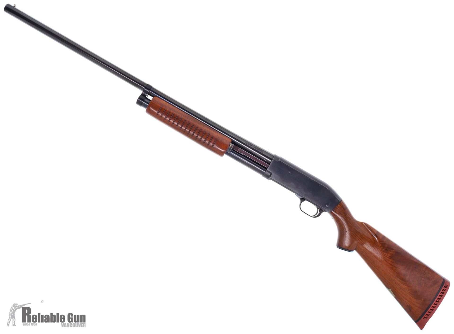 Used JC Higgins Model 20 Pump, 12-Gauge, 28'' Full Choke, Walnut Stock ...