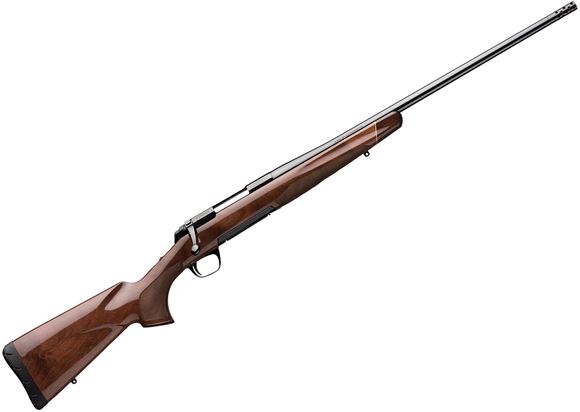 Picture of Browning X-Bolt Gold Medallion Bolt Action Rifle - 300 Win Mag, 26", Sporter Contour Barrel With Muzzlebrake, Polished Blued w/ Roll Engraved Receiver, Gloss Grade III/IV Walnut Stock w/ Rosewood Caps & Brass Spacers, 3rds