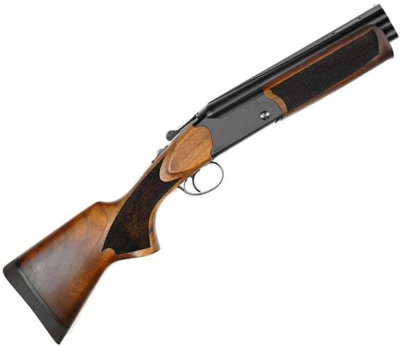 Picture of Sulun Arms SS-211 Compact Over/Under Shotgun - 12ga, 3", 9.8", Vented Rib, Alloy Receiver, Checkered Walnut Stock (10.5" LOP), Mobil Choke Flush (C,M,F)