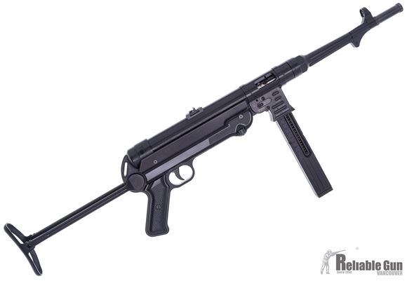 Picture of Used German Sport Guns (GSG) GSG MP-40 Rimfire Semi-Auto Rifle - 22 LR, 11.7", Blued, Folding Metal Stock, Fixed Front Post & Adjustable Rear Sights, 1 Magazine, Very Good Condition