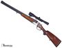 Picture of Used Heym Dural Combination Over Under, 16-Gauge/7x57R, 24'' Barrel w/Sights, Alloy Receiver, Hubertus 6x Scope, Claw Mounts, Double Trigger with Set For Rifle, Walnut Stock, Good Condition