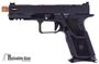 Picture of Used Zev Tech OZ9 Standard Semi-Auto Pistol - 9mm, Black, OZ-9 Signature Slide, Custom Case, ZEV Pro Flat Face Trigger, ZEV PRO Plus Magwell, 2x10rds, Good Condition