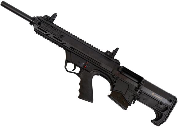 Picture of Canuck FD12 Left Hand Bullpup Semi-Auto Shotgun - 12ga, 3", 20" Chrome Lined, Black Synthetic Stock, Ambidextrous Charging Handle, Fire Selector, 2x5rds, 1x2rds, Flip-up Sights, Forward Grip, Mobil Choke Flush (C,M,F), Left Hand Ejection