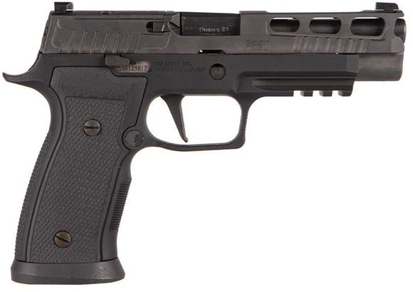 Picture of SIG SAUER P320 AXG PRO Striker Action Semi-Auto Pistol - 9mm, 4.7", Nitron Stainless Steel, AXG Aluminum Grip Module With G10 Grip Panels & Extended Magwell, X-RAY 3 Sights, Picatinny Rail, 2x10rds, Romeo1 PRO Optic Ready