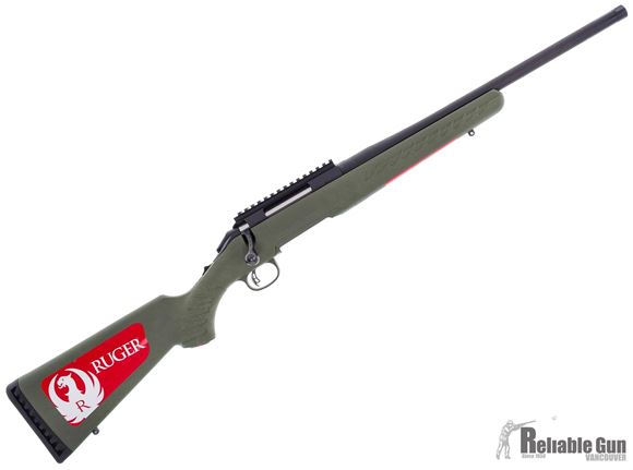 Picture of Used Ruger American Ranch Bolt-Action 308 Win, 18" Threaded Barrel, Green Stock, One Mag, Original Box, Good Condition