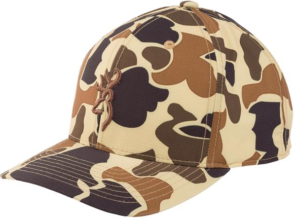 Picture of Browning Hats - Vintage Tan Camo, Browning Logo, Snap Back