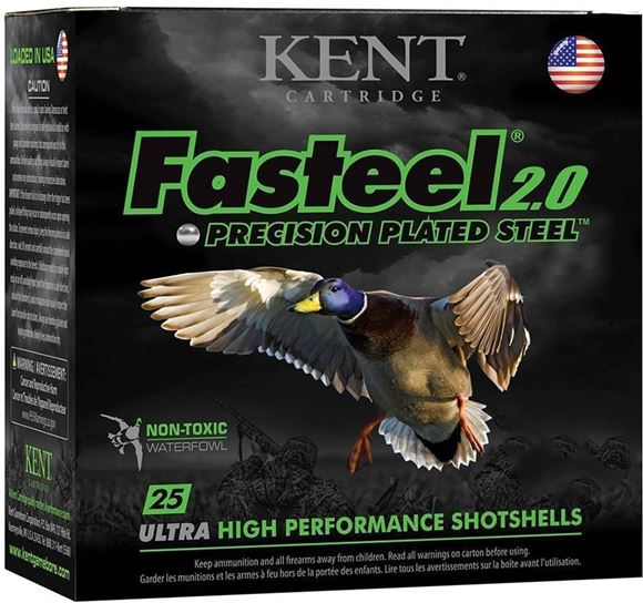 Picture of Kent Fasteel Precision 2.0 Steel Waterfowl Shotgun Ammo - 12Ga, 3", 1-1/8oz, #3, 250rds Case, 1560fps