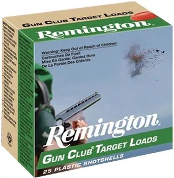 Picture of Remington 20236 Gun Club Shotshell 20 GA, 2-3/4 in, No. 9, 7/8oz 2-1/2 Dr, 1200 fps, 25 Rnd per Box