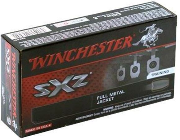 Picture of Winchester SXZ Handgun Ammo - 45 Auto, 230Gr, FMJ, Lubalox Coated Flat Nose Bullet, 50rds Box