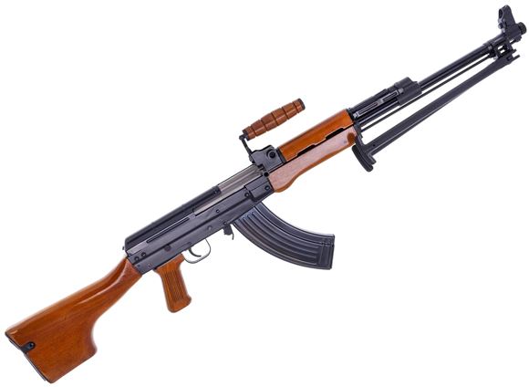 Picture of Used Norinco Type 81 LMG Semi-Auto Rifle - 7.62x39, Fixed Wood Stock, 2 Magazines, Bi Pod,  Missing Screw on Forearm Otherwise Very Good Condition
