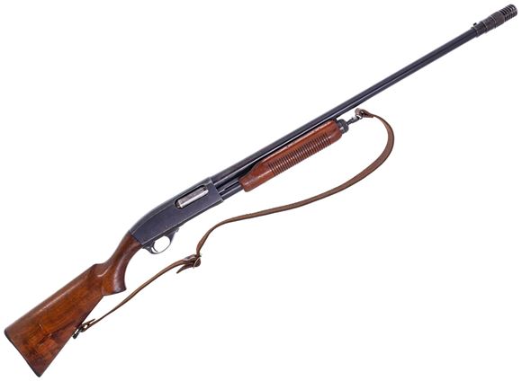 Picture of Used Remington 870 Wingmaster, 12-Gauge, 2-3/4'', 26'' Barrel w/Poly Choke, Wood Stock, Leather Sling, Fair Condition