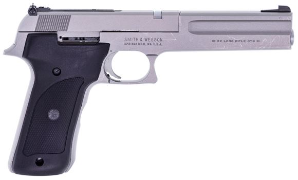 Picture of Used Smith & Wesson 2206 Semi Auto Pistol, 22 LR, Stainless, 6'' Barrel, 1 Magazine, Very Good Condition