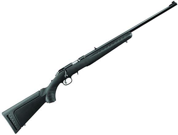 Picture of Ruger American Rimfire Bolt Action Rifle - .22 LR, 22", 1:16", Blued, Black Synthetic Stock, Adjustable Rear & Williams Fiber Optic Front Sight, Adjustable Trigger, 10rds