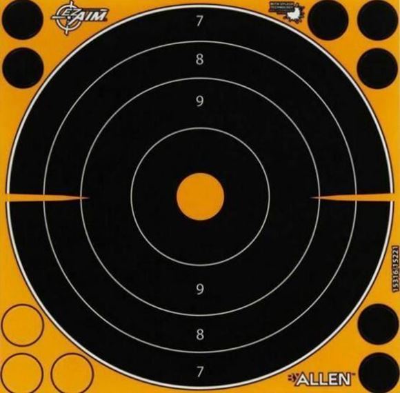 Picture of Allen Shooting Accessories - EZ Aim Adhesive Splash Bullseye Target, 30 - 8x8