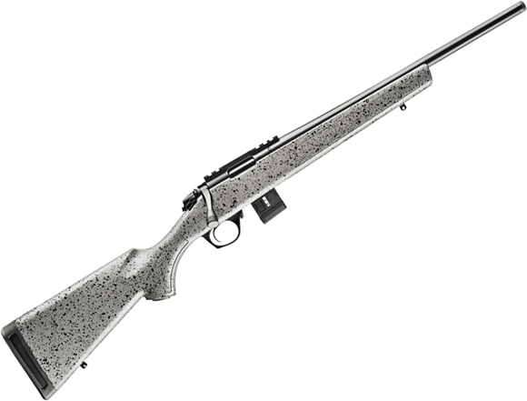 Picture of Bergara BMR Bolt Action Rimfire Rifle - 22 LR, 18",1:16, 4140 Steel Barrel #4 Contour, Threaded 1/2x28, Tactical Grey With Black Specks Stock, 30 MOA Rail, Bergara Performance Trigger Compatible Rem700, 10rds