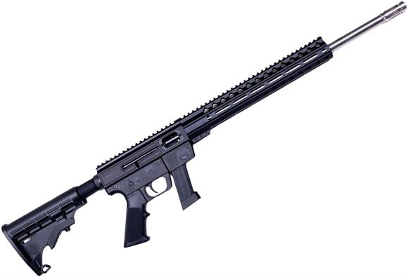 Picture of Just Right Carbines (JR Carbine) Semi-Auto Carbine - 9mm, 18.6" Stainless Barrel, 13", M-LOK Handguard, Black Anodized Aluminum Receiver, 6-Position Collapsible Buttstock, Glock Mag, 10rds