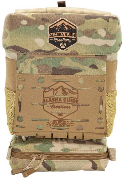 Picture of Alaska Guide Creations Binocular Harness Packs - Ravus Bino Pack, Multicam, Fits Up To 12x50 Binoculars, Gen L Harness and Pro Tether w/ Ravus Pocket  1.5" x 6" x 3.25"