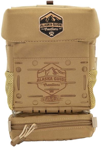 Picture of Alaska Guide Creations Binocular Harness Packs - Ravus Bino Pack, Coyote Brown, Fits Up To 12x50 Binoculars, Gen L Harness and Pro Tether w/ Ravus Pocket  1.5" x 6" x 3.25"