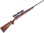 Picture of Used Ruger 77/22 Bolt Action Rifle, 22 LR, 20'' Barrel, Walnut Stock, Leupold M8 4x Compact Scope, 1 Magazine, Good Condition