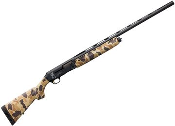 Picture of Browning Silver Field Semi-Auto Shotgun - 12Ga, 3-1/2", 28", Vintage Camo Composite Stock, Matte Black Receiver, 4rds, (F,M,IC)