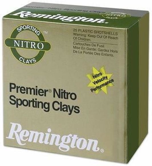 Picture of Remington 28850 Shotshell Sporting Clay Target STS12NSC17 12GA 2-3/4" Max 1 OZ 7-1/2 Box of 25