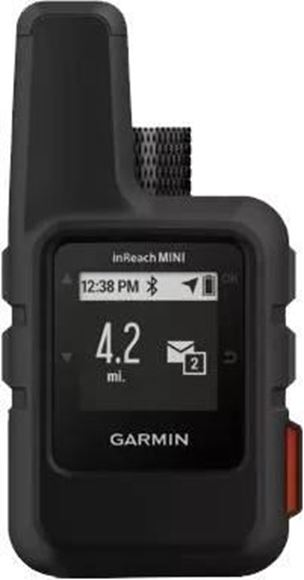 Picture of Garmin, Satellite GPS Communicators - InReach Mini, Black Body, Basic GPS Navigation & Tracking, 2-Way Interactive SOS, Text Message Enabled, Pairs with Mobile App.