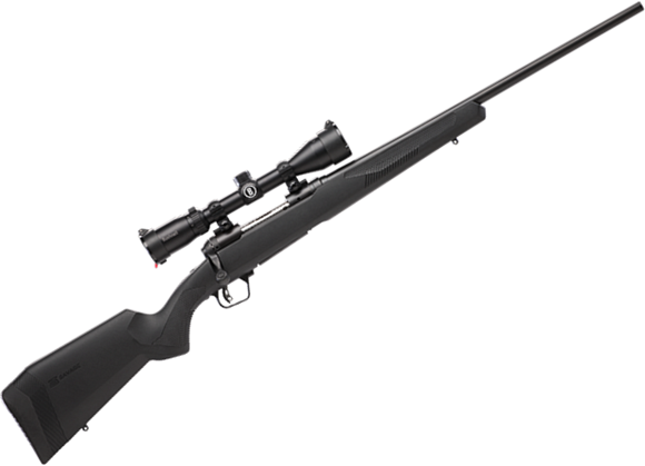 Picture of Savage 57494 110 Engage Hunter XP Bolt Action Rifle, 450 Bush., 22" Bbl, Muzzle Break, Matte Black, Syn. Stk, 3-9x40 Scope, 3+1 Rnd