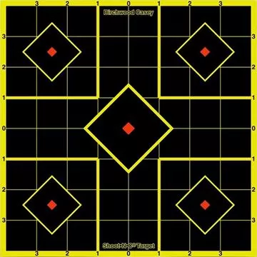 Picture of Birchwood Casey Targets, Shoot-N-C Targets - Shoot-N-C 8" Sight-In Target, 15 Targets, With 36 Repair Pasters