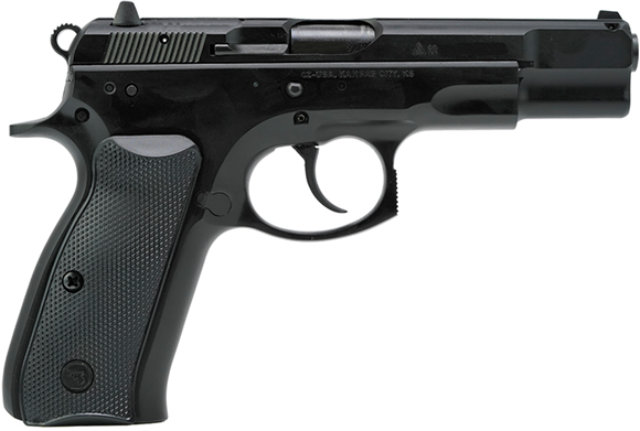 Picture of CZ 75BD DA/SA Semi-Auto Pistol - 9mm, 4.61", Black Polycoat, Plastic Grips, 1x10rds, Fixed Sight, Decocker