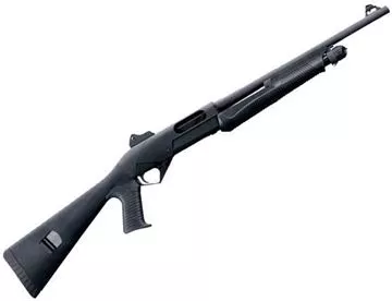 Picture of Benelli Super Nova Tactical Pump Action Shotgun - 12Ga, 3-1/2", 18", Blued, Black Synthetic Pistol Grip Stock, 4rds, Ghost Ring Sights, Fixed IC