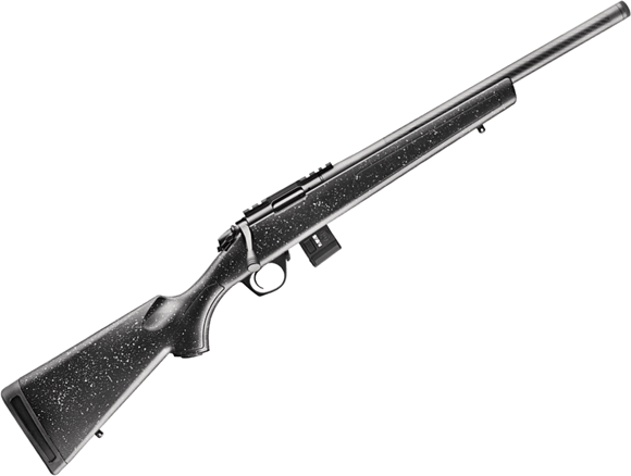 Picture of Bergara BMR Bolt Action Rimfire Rifle - 17 HMR, 12",1:9, Carbon Fiber Barrel, Threaded 1/2x28, Grey With Black Specks Stock, Bergara Performance Trigger Compatible Rem700, 1x10rds 1x5rds